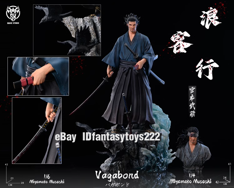 Mask Studio 1/4 Scale Vagabond Miyamoto Musashi H61CM Resin Male