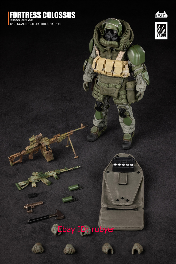 開封品 HASUKI SA01 BLACK OPS アンノウンオペレーター Black Ops Salvo Series Unknown Operator 1/12 Scale Figure
