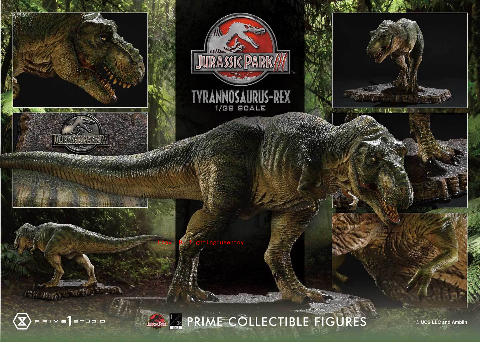 Prime 1 Studio PCFJP-05 Tyrannosaurus T-Rex 1/38 Dinosaur Statue