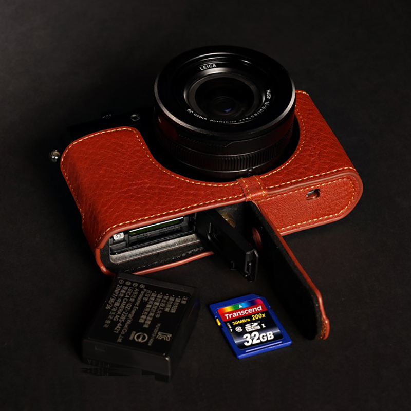 Funda protectora de cuero para cámara correa cinturón para Leica DLUX7 DLUX Typ109 - Imagen 25 de 26