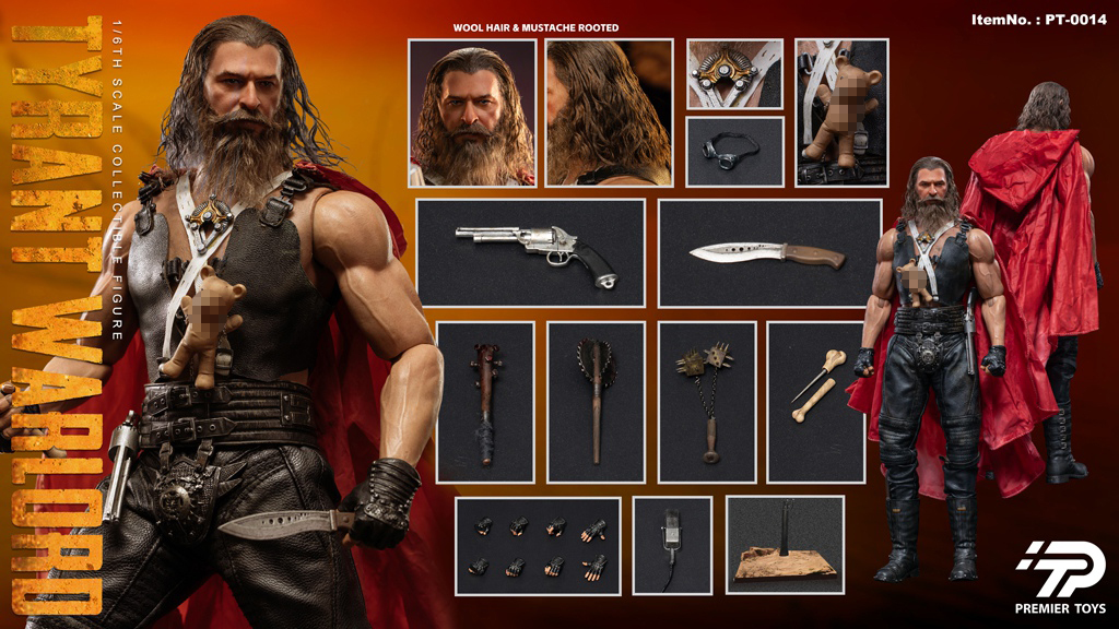 Premier Toys Mad Max Tyrant Warlord Dementos 12in Action Figure