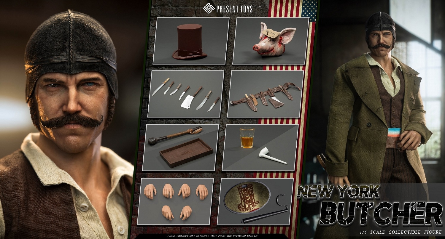 PRESENT TOYS  PT-SP48 ギャング オブ ニューヨーク PRESENT TOYS Gangs of New York Bill the Butcher 12in Action Figure