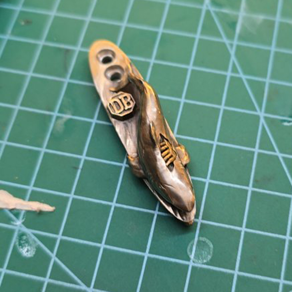 Clip de bolsillo personalizado de tiburón herido para Rick Hinderer XM18 / XM24 - Imagen 5 de 6