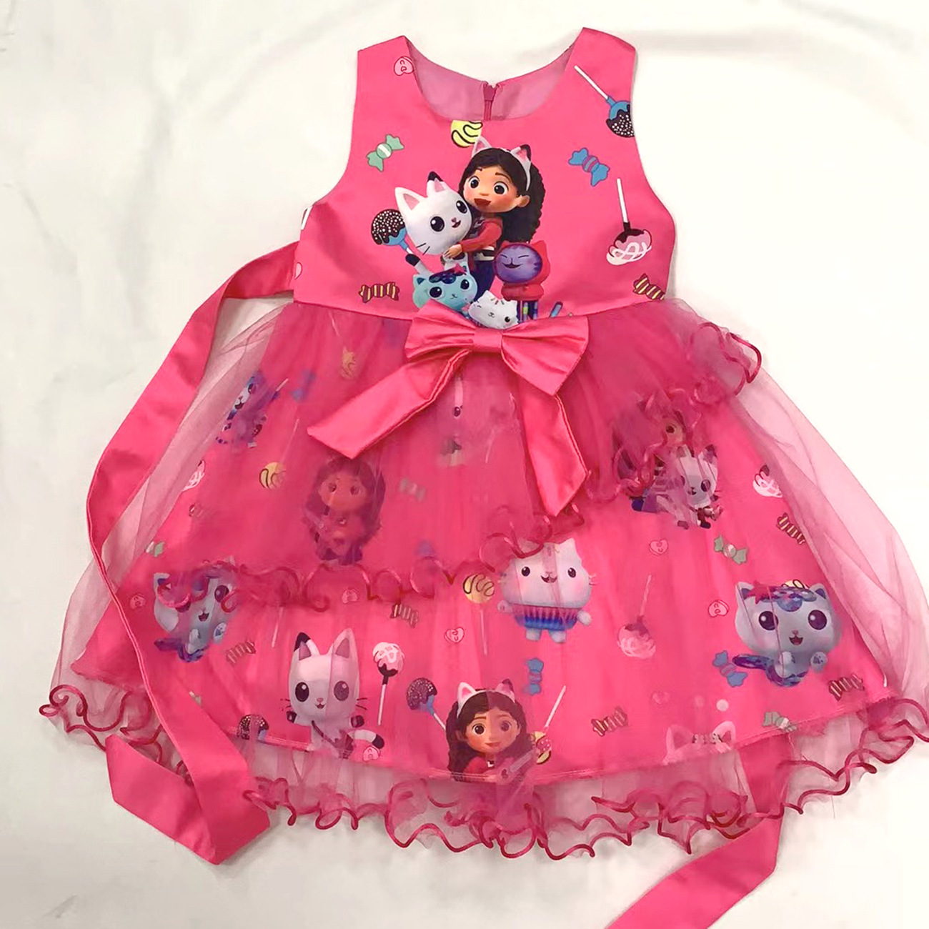 Girl Kids Gabby's Dollhouse Costume Cosplay Gabby Princess Tulle Dress Book Week