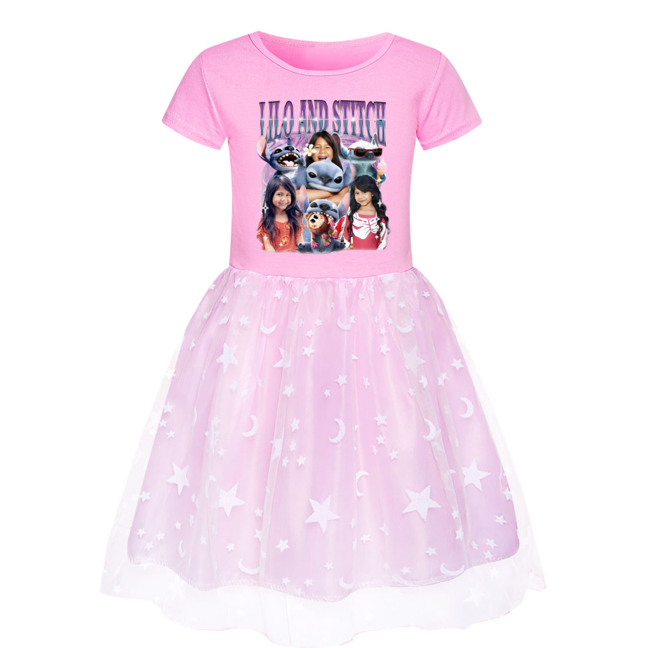 Kids Girls Lilo and Stitch Princess Tutu Dress Beach Dress Party Birthday Dress - Picture 19 of 31
