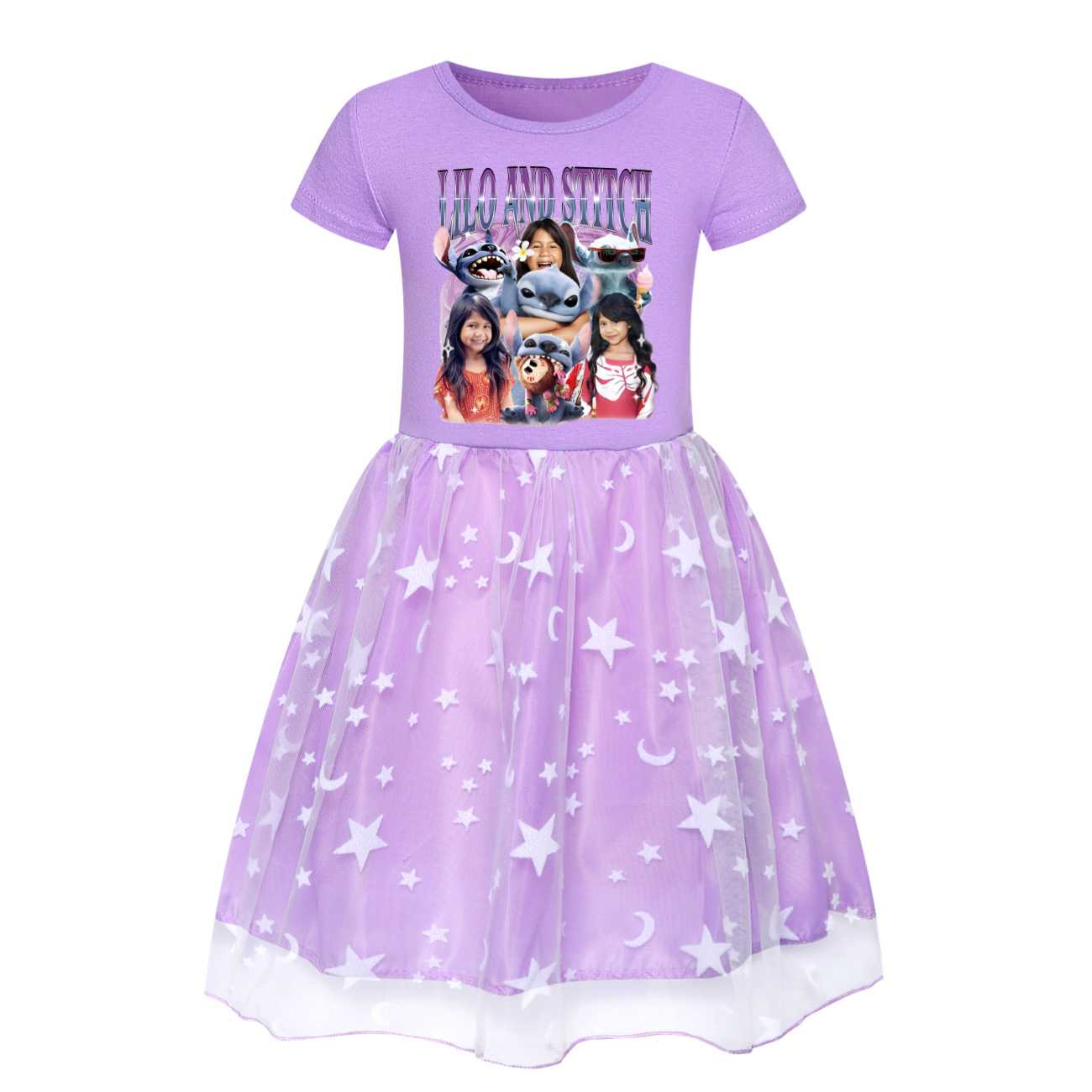 Kids Girls Lilo and Stitch Princess Tutu Dress Beach Dress Party Birthday Dress - Picture 21 of 31