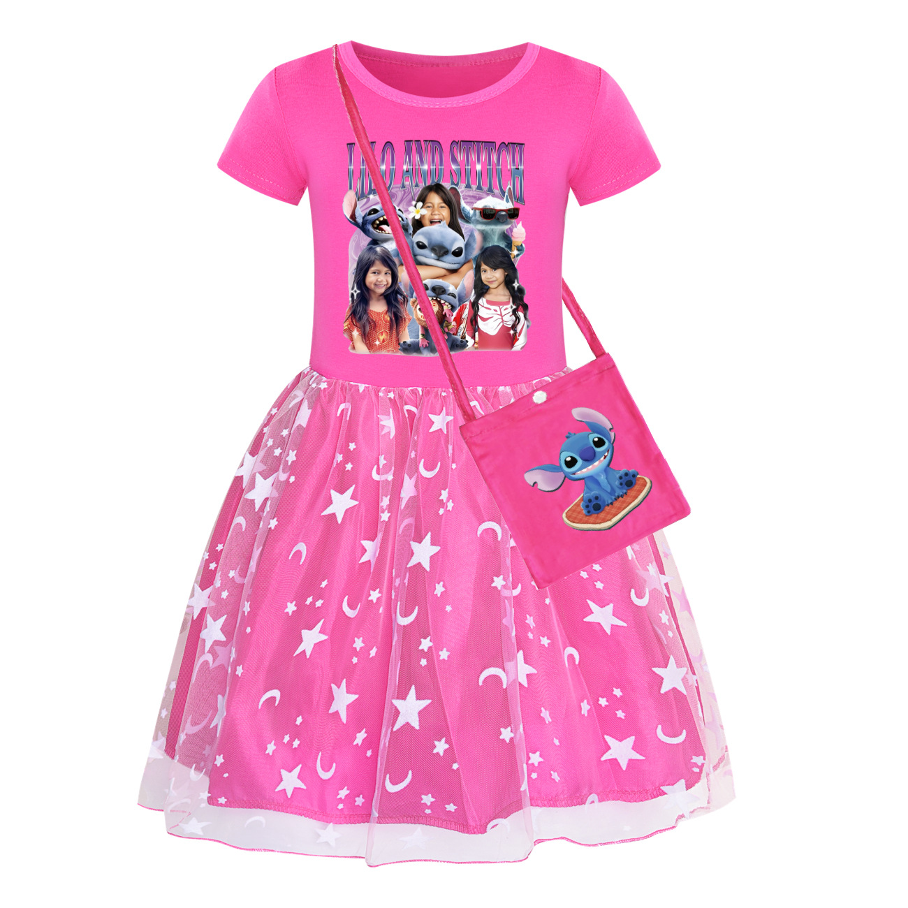 Kids Girls Lilo and Stitch Princess Tutu Dress Beach Dress Party Birthday Dress - Picture 24 of 31