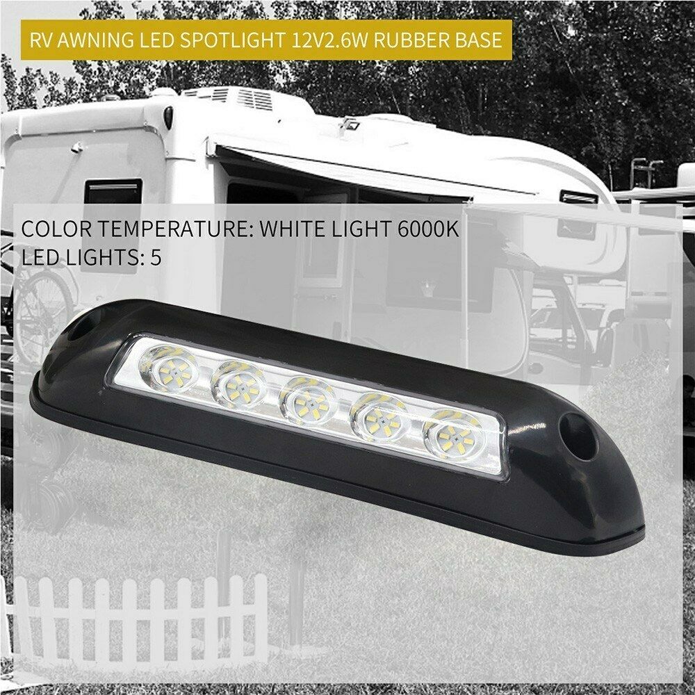 Black 12V 2.6W LED Indoor/Outdoor Awning Strip Light Campervan 12 Volt Led Rv Awning Light Strip
