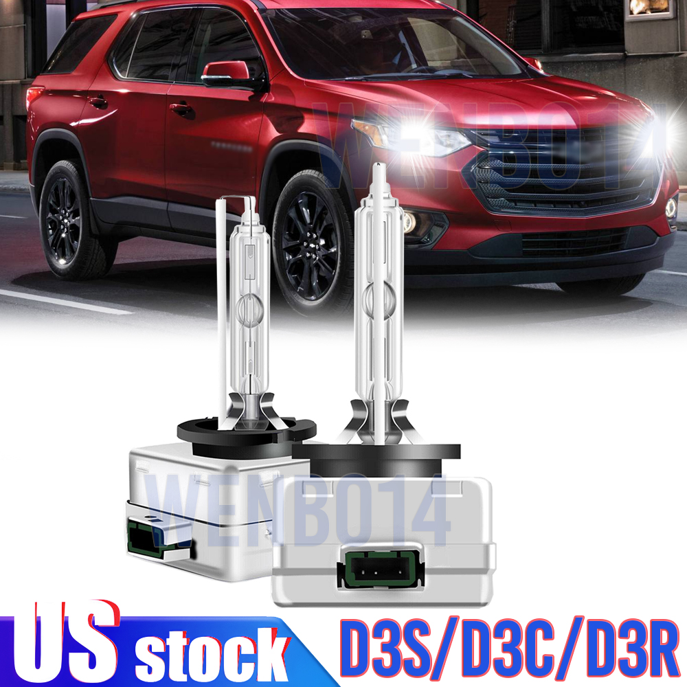 For Chevy Traverse 2019 2020 2021 D3S LED Headlight Bulb Kit High & Low Beam A+
