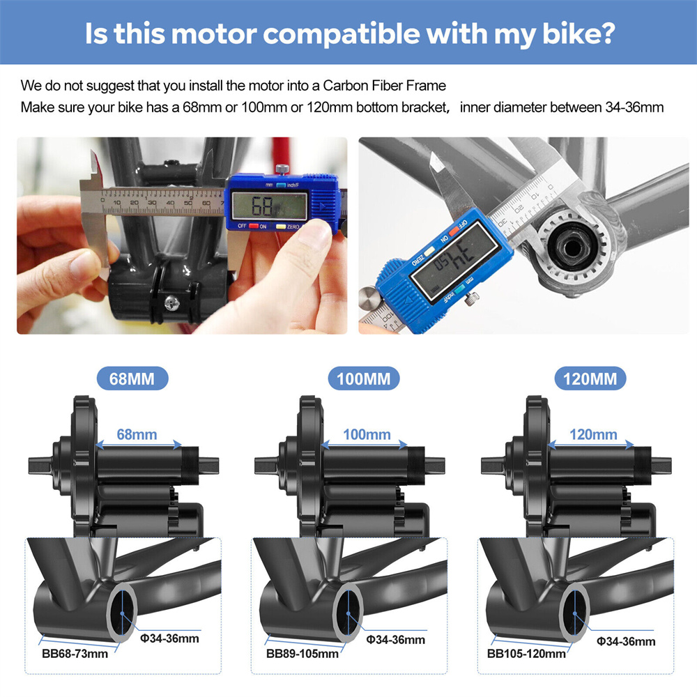 Bafang Mid Drive Kit BAFANG 1000W Mid Drive Kit, BBS03 HD 1000W
