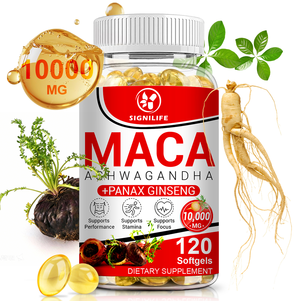 L-Arginine & Maca Root Capsules High Strength Stamina Energy Support US