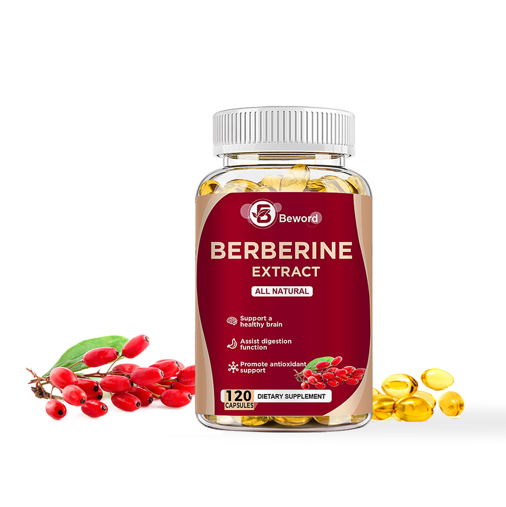 4 Packs Berberine 1200mg High Absorption For Blood Sugar Immune 3 Months Supply