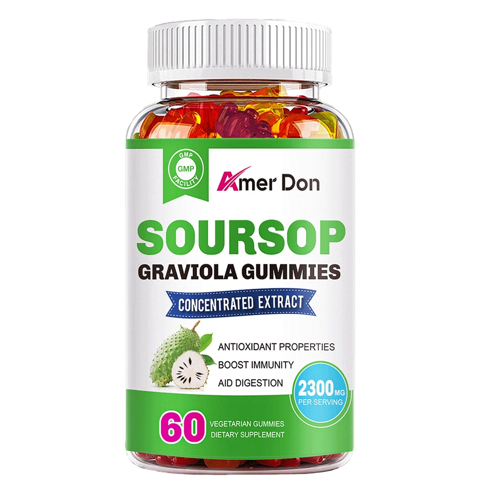 Soursop Graviola Gummies 2300mg – Antioxidant, Immune Support Graviola Soursop