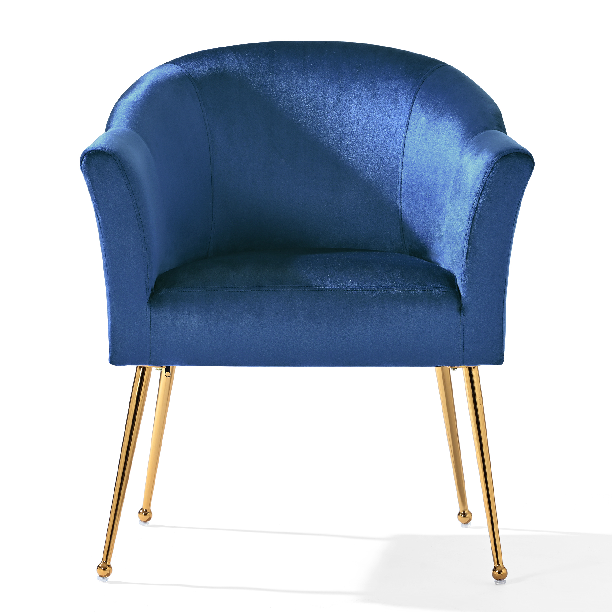 Modern Velvet Accent Chair Armchair Club Leisure Chair with Gold Metal Legs