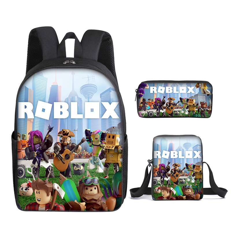 Kids Roblox Game 3D Backpack School Bag Lunch Bag Rucksack Shoulder Bookbag Gift - Picture 17 of 26