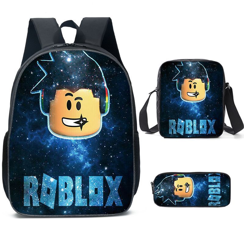 Kids Roblox Game 3D Backpack School Bag Lunch Bag Rucksack Shoulder Bookbag Gift - Picture 18 of 26