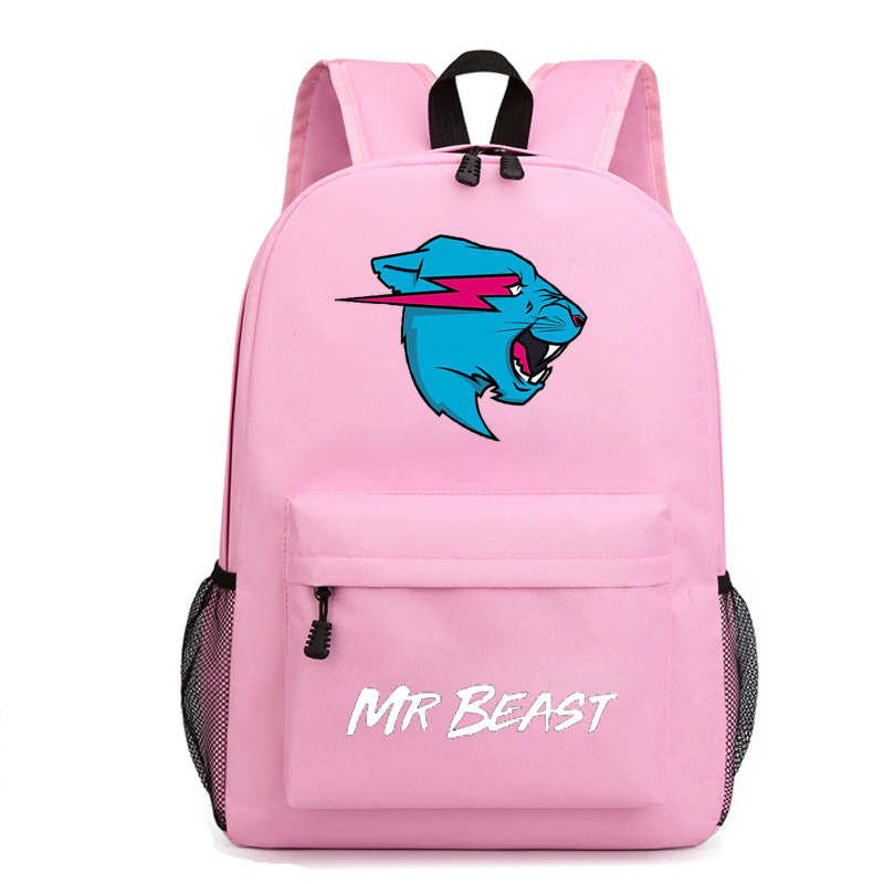 Kids Mr Beast Large Capacity Backpack Laptop Bags Lightweight Rucksack Causal - Picture 24 of 25