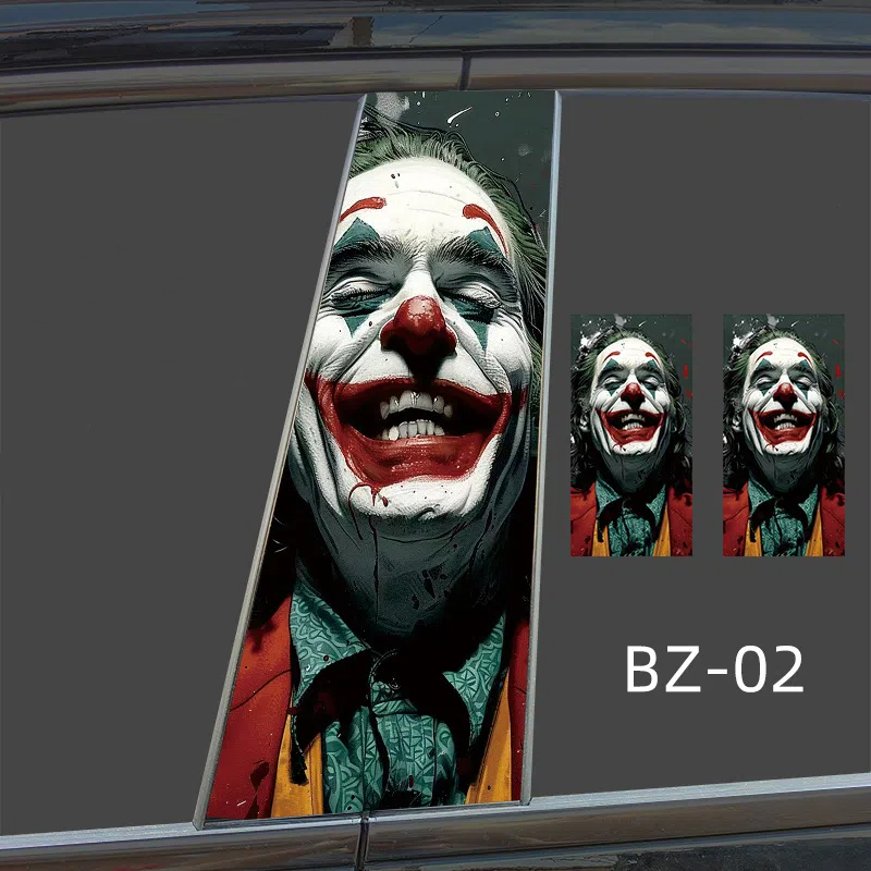 Humorous Car Decals SUV Window Humorous Clown Stickers Waterproof Car B-pillar - Picture 25 of 26