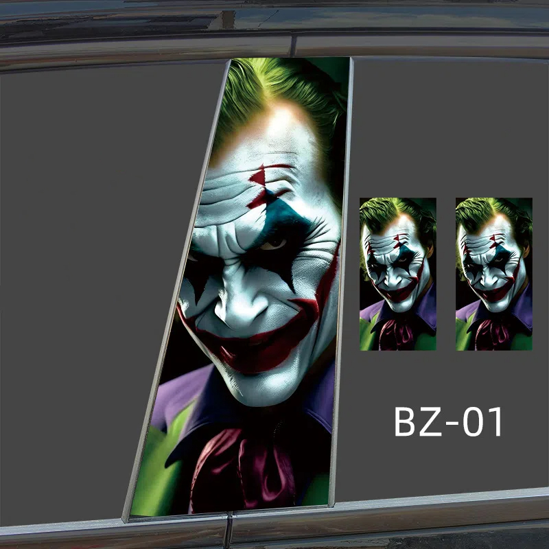 Humorous Car Decals SUV Window Humorous Clown Stickers Waterproof Car B-pillar - Picture 26 of 26
