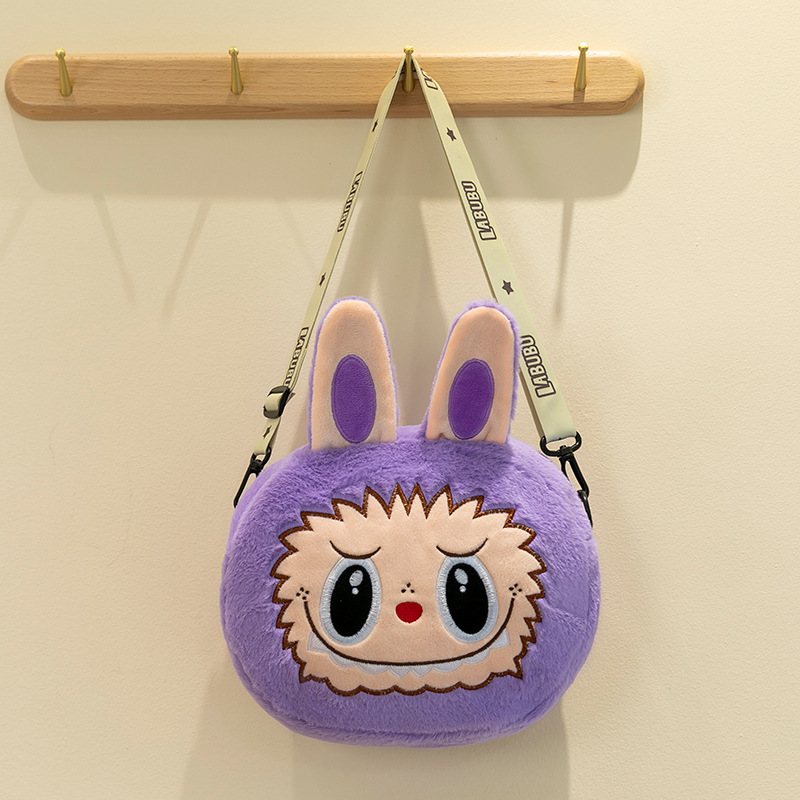 LABUBU The Monsters Etciting Macaron Plush Cute Bags Crossbody Bag Xmas Gift - Picture 19 of 23