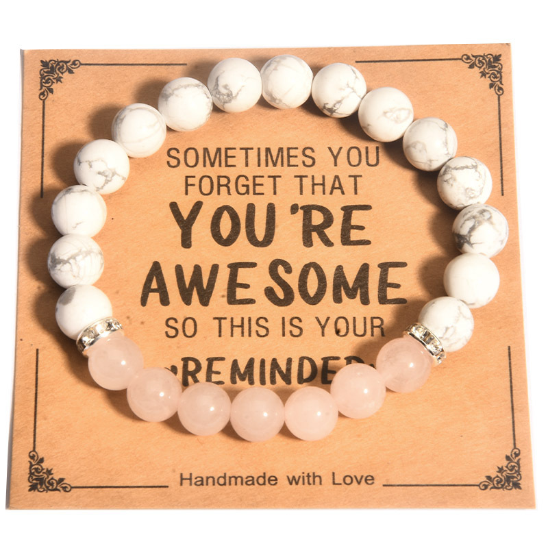 Crystal Bracelet Anti-Anxiety Healing Natural Stone Bead Heart Charm Women Gifts - Picture 18 of 29
