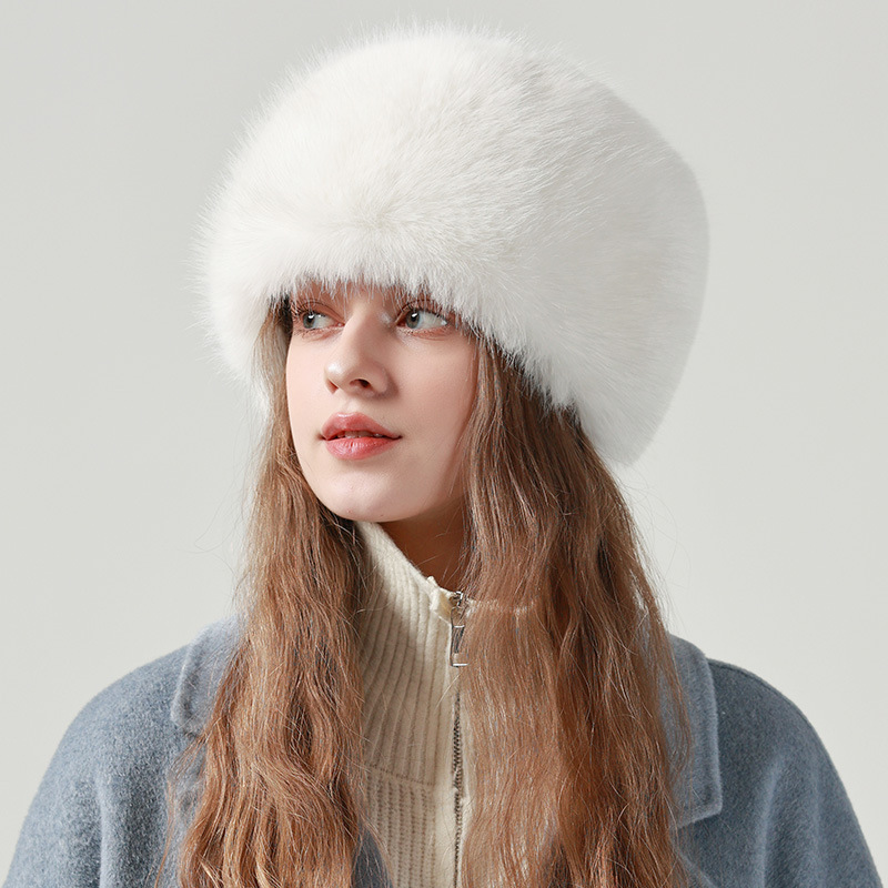 Women's Winter Faux Fur Russian Fluffy Snow Hat Cossack Warmer Ear Cap Ski Hats