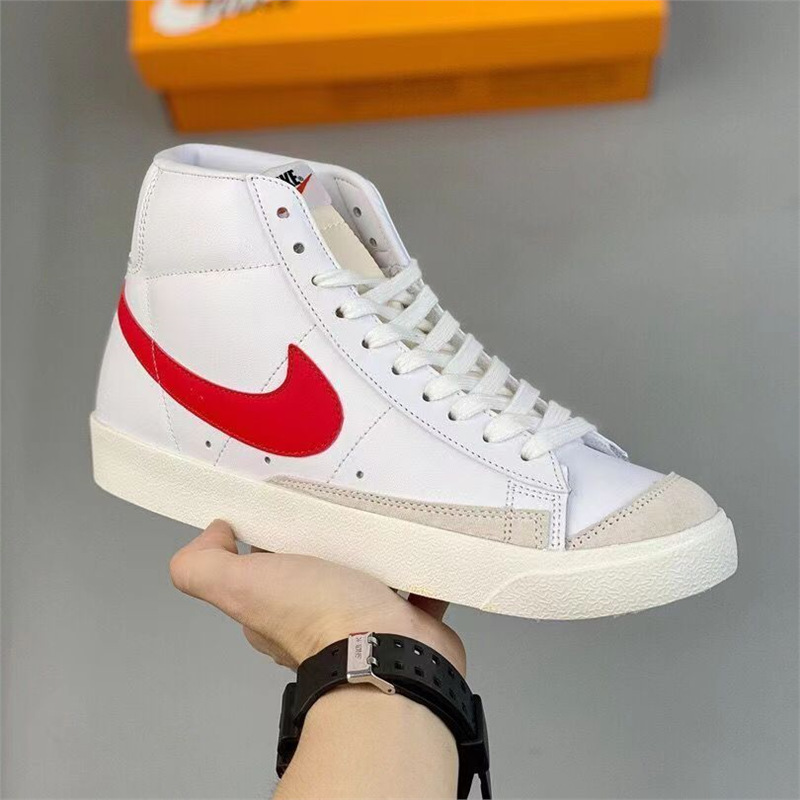 NIKE BLAZER MID'77 VINTAGE MENS WHITE/BLACK SHOES.SIZE UK-6-10.5