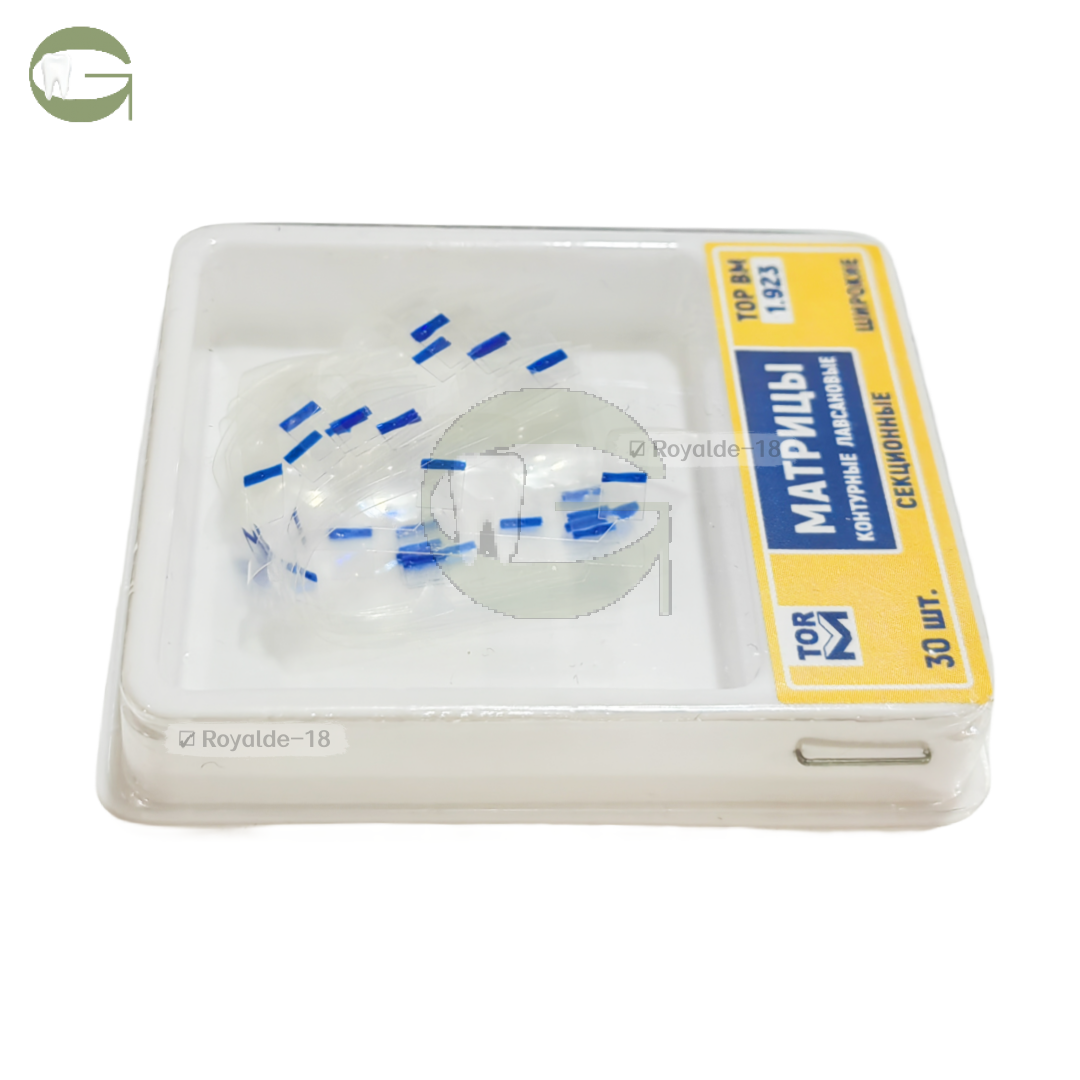 Dental Matrix Transparent TOR VM Matrices Polyester Strip Elastic Wedges 1.923