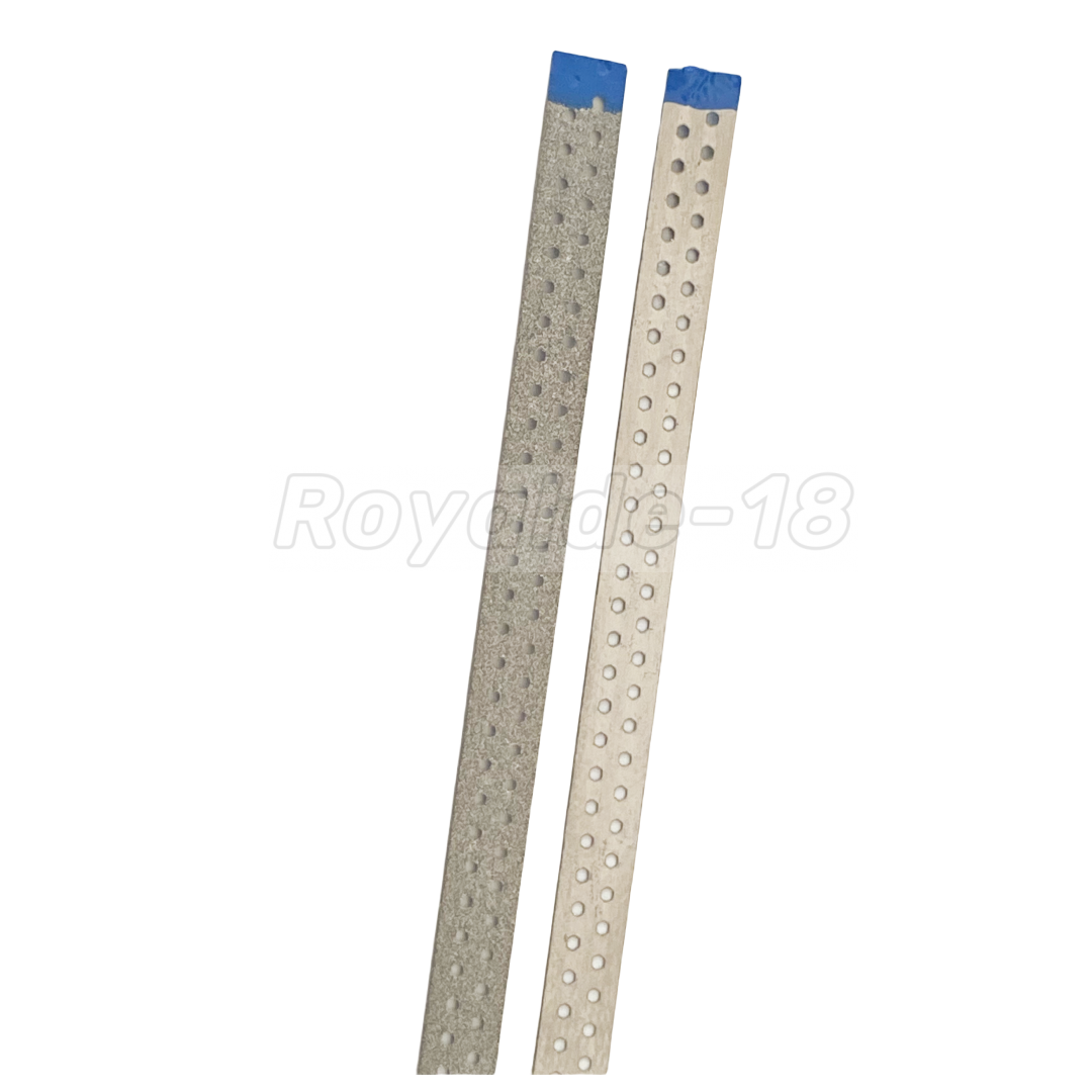 Dental Single Diamond Polishing Finishing Strips Metal Sand Orthodontic IPR Hole