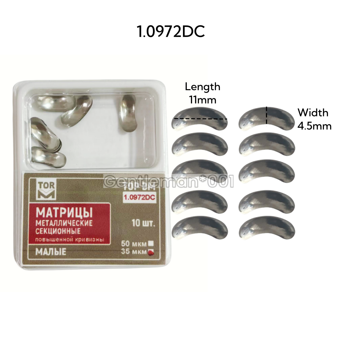 3Size TOR VM Dental Double Curved Matrices Matrix Assorted&Single Size Refill
