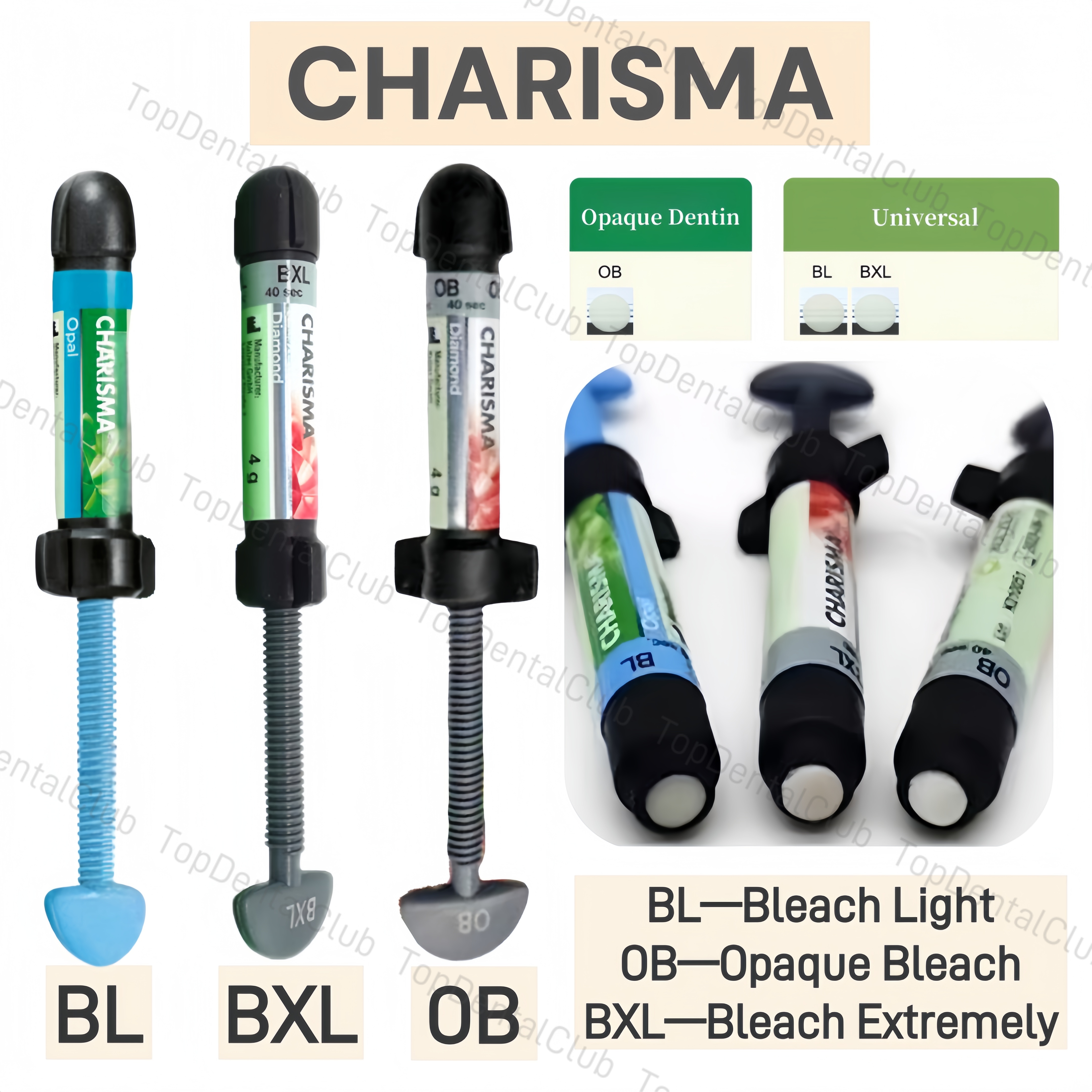 Dental Light Cure Veneer Composite Resin KULZER CHARISMA Diamond