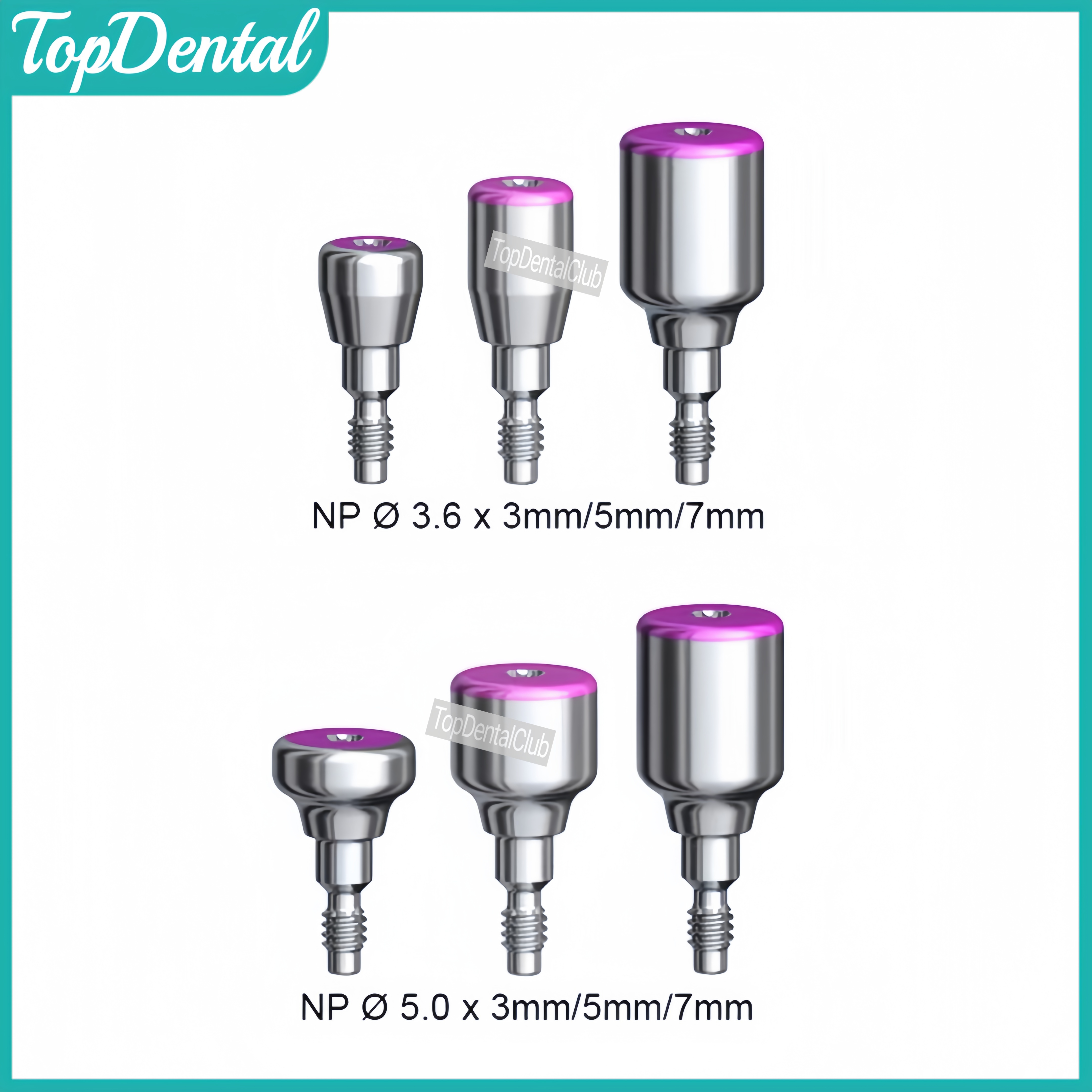 NP Dental Healing Cap Abutment Accessories Conical Connection Fits