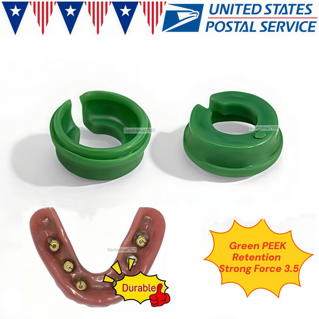 PEEK Cap Retention Insert Caps Novaloc Type Abutment ITI Titanium Housing RC/NC