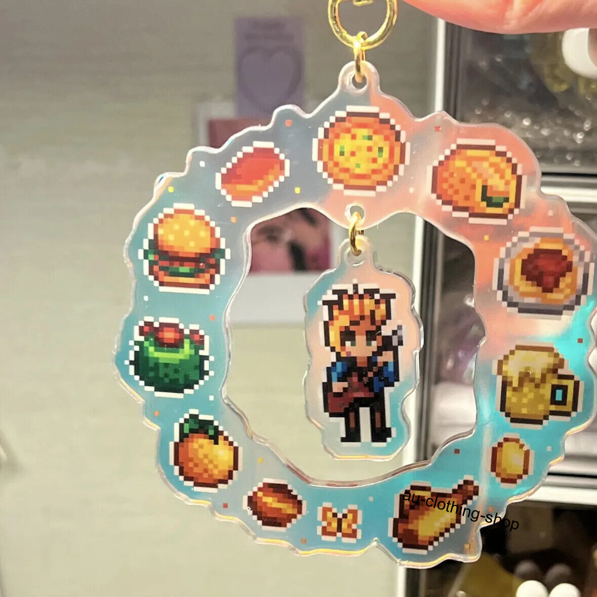 Stardew Valley Haley Sam Sebastian Pixel Style Acrylic Keychain Pendant 10Cm - Picture 4 of 8