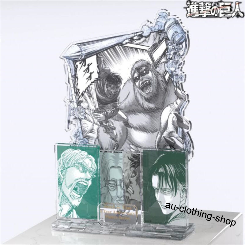 Official Attack On Titan Eren Jaeger Levi Ackerman Acrylic Figure Decor Model - Picture 13 of 21