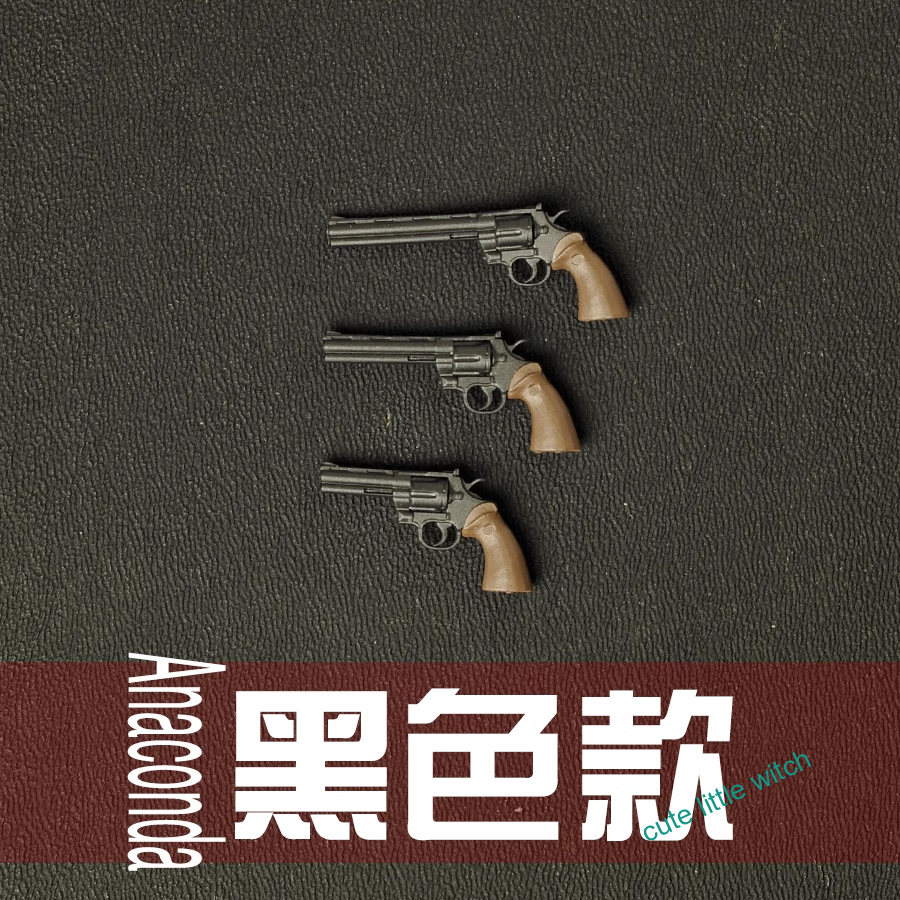 3Pc Set 1/12 Scale Colt Anaconda Revolver Weapons Model for 6" Action Figure - Picture 2 of 5