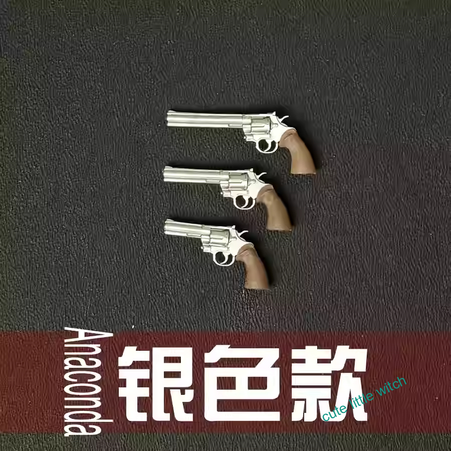 3Pc Set 1/12 Scale Colt Anaconda Revolver Weapons Model for 6" Action Figure - Picture 3 of 5