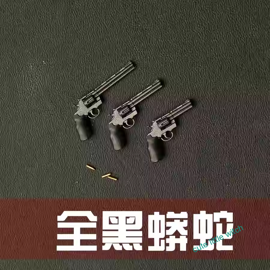 3Pc Set 1/12 Scale Colt Anaconda Revolver Weapons Model for 6" Action Figure - Picture 4 of 5