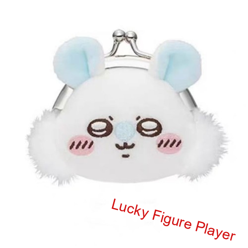 Chiikawa Hachiware Usagi Rakko Mini Serie 8 cm Cartera de Peluche Monedero de Peluche Juguete - Imagen 13 de 14