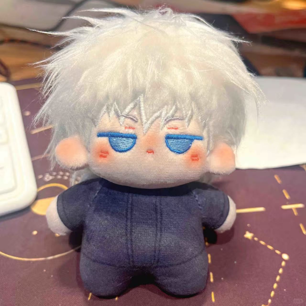 Jujutsu Kaisen Gojo Satoru Attribute 10cm Plush Doll Keychain Plush Toy Pendant
