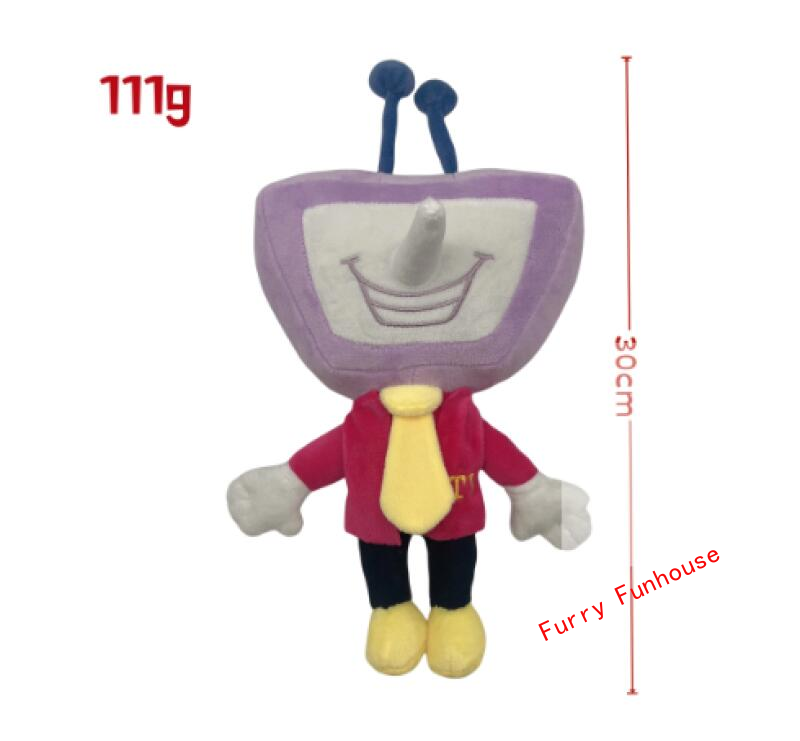 Deltarune Spamton Tenna Triangle Rune TV Person Plush Toy