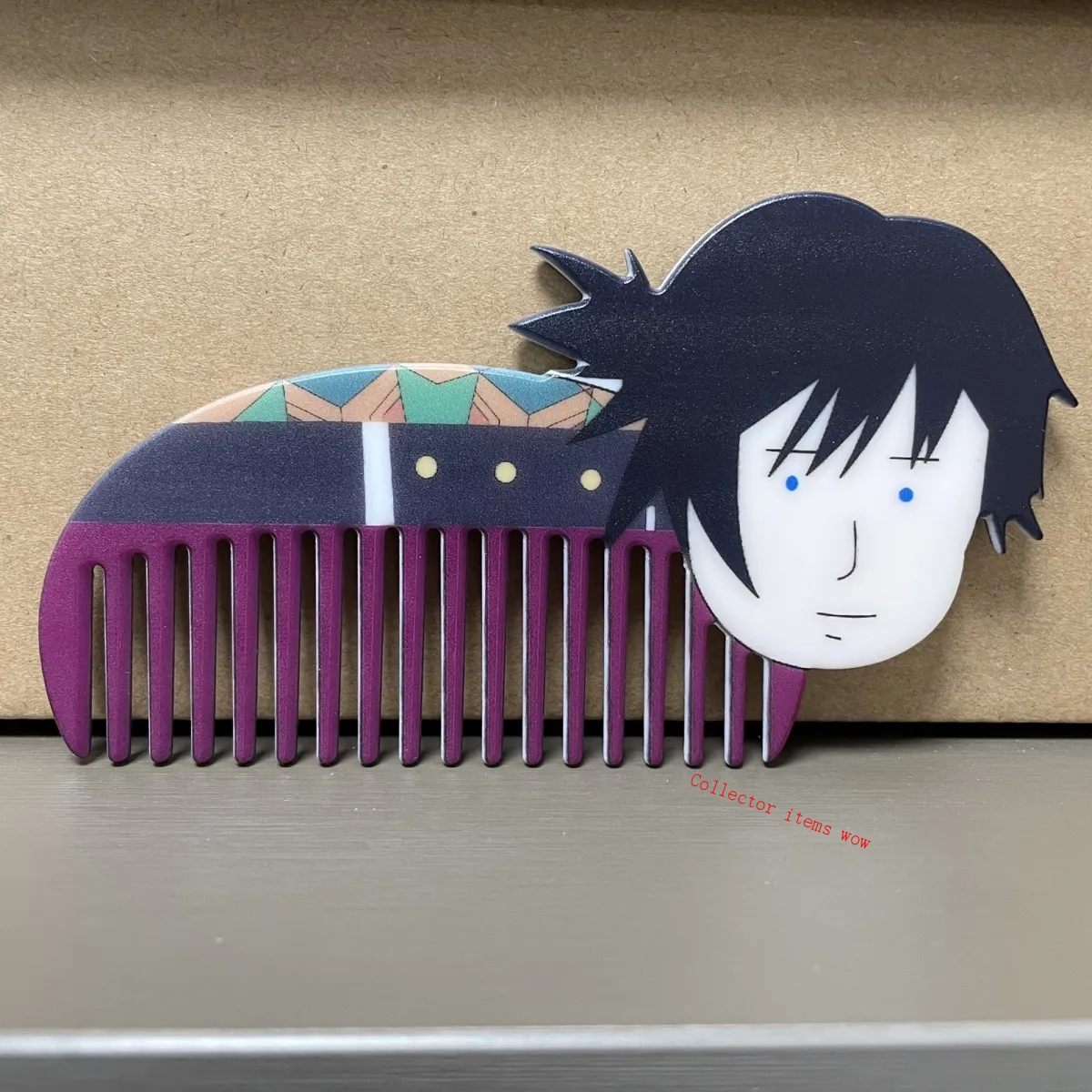 Demon Slayer Tomioka Giyuu Anime Double Sided Portable Comb Acrylic Comb