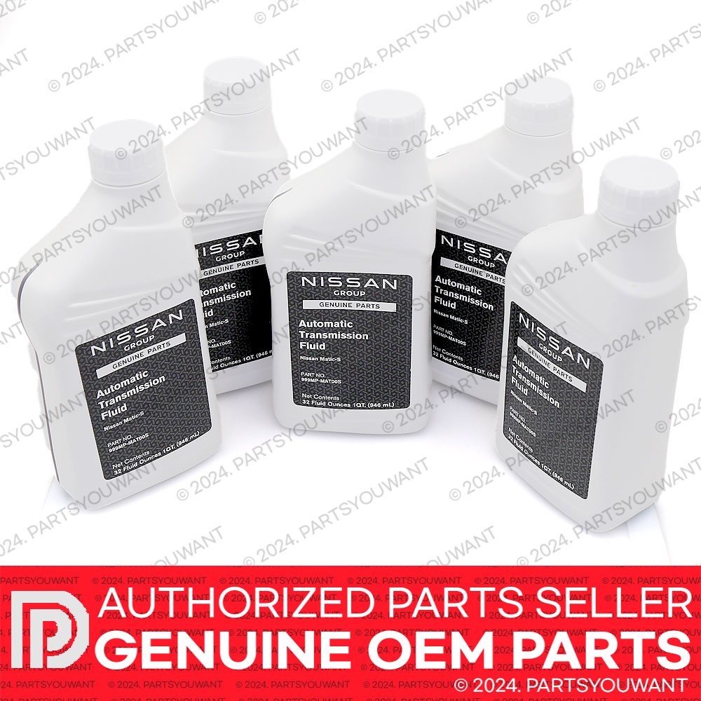 5 PACK GENUINE Nissan OEM Matic-S ATF Automatic Transmission Fluid