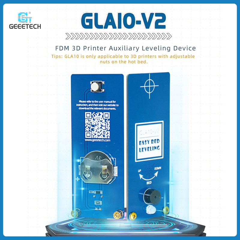 Erweitertes GEEETECH Hilfsnivelliergerät GLA10-V2 für FDM 3D Drucker E-Leveler - Afbeelding 1 van 8