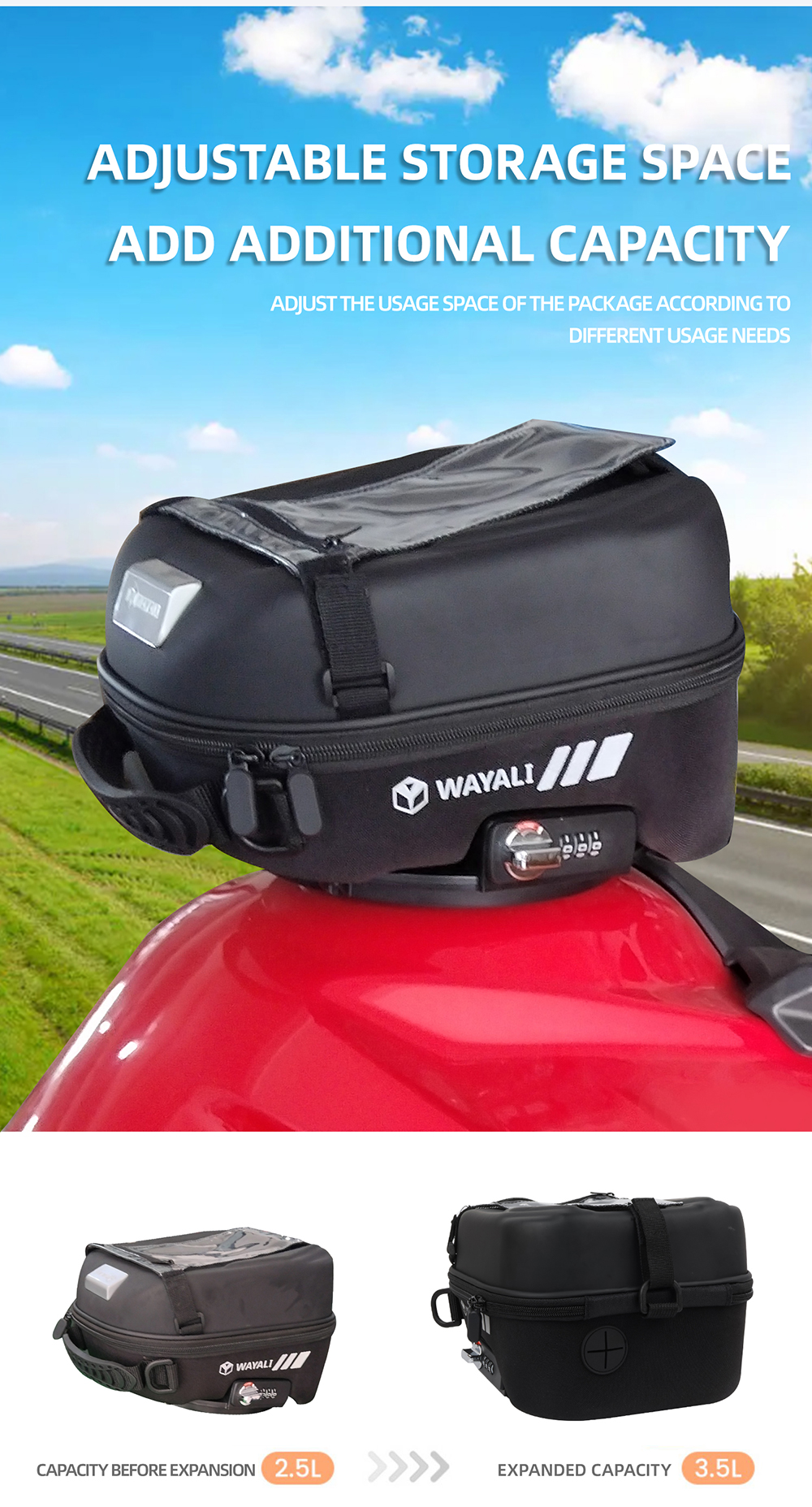 Motorcycle Tank Bag For CFMOTO 800MT 800NK 250NK 400NK 650MT 650GT