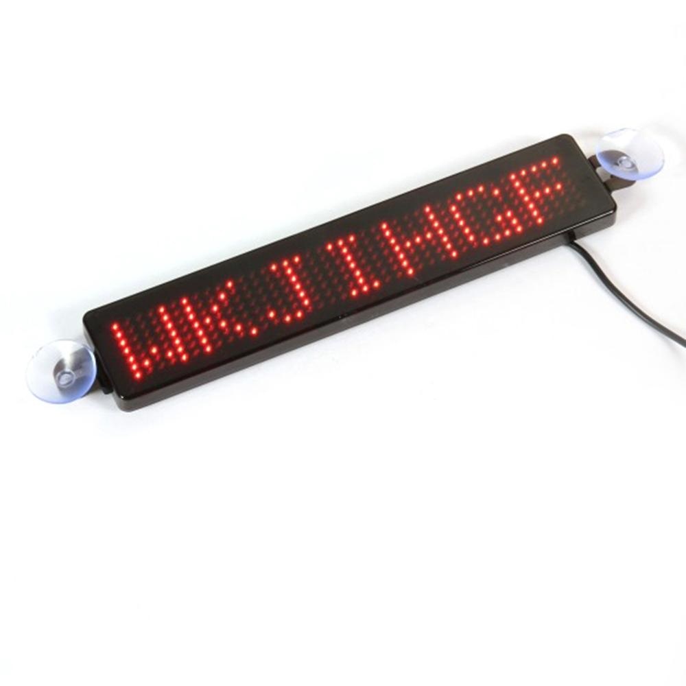 9″ 12V Car LED Information Sign Moving Scrolling Message Display Board Screen