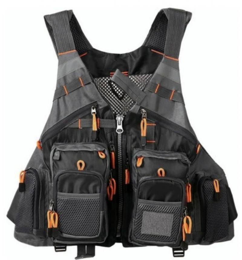 New fishing vest with breathable multiple pockets, flying fishing lure vest - Picture 12 of 17