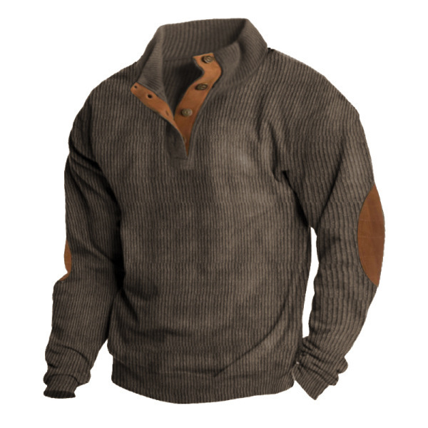 Men's outdoor jacket Amazon corduroy casual stand up collar sweatshirt - Picture 15 of 19