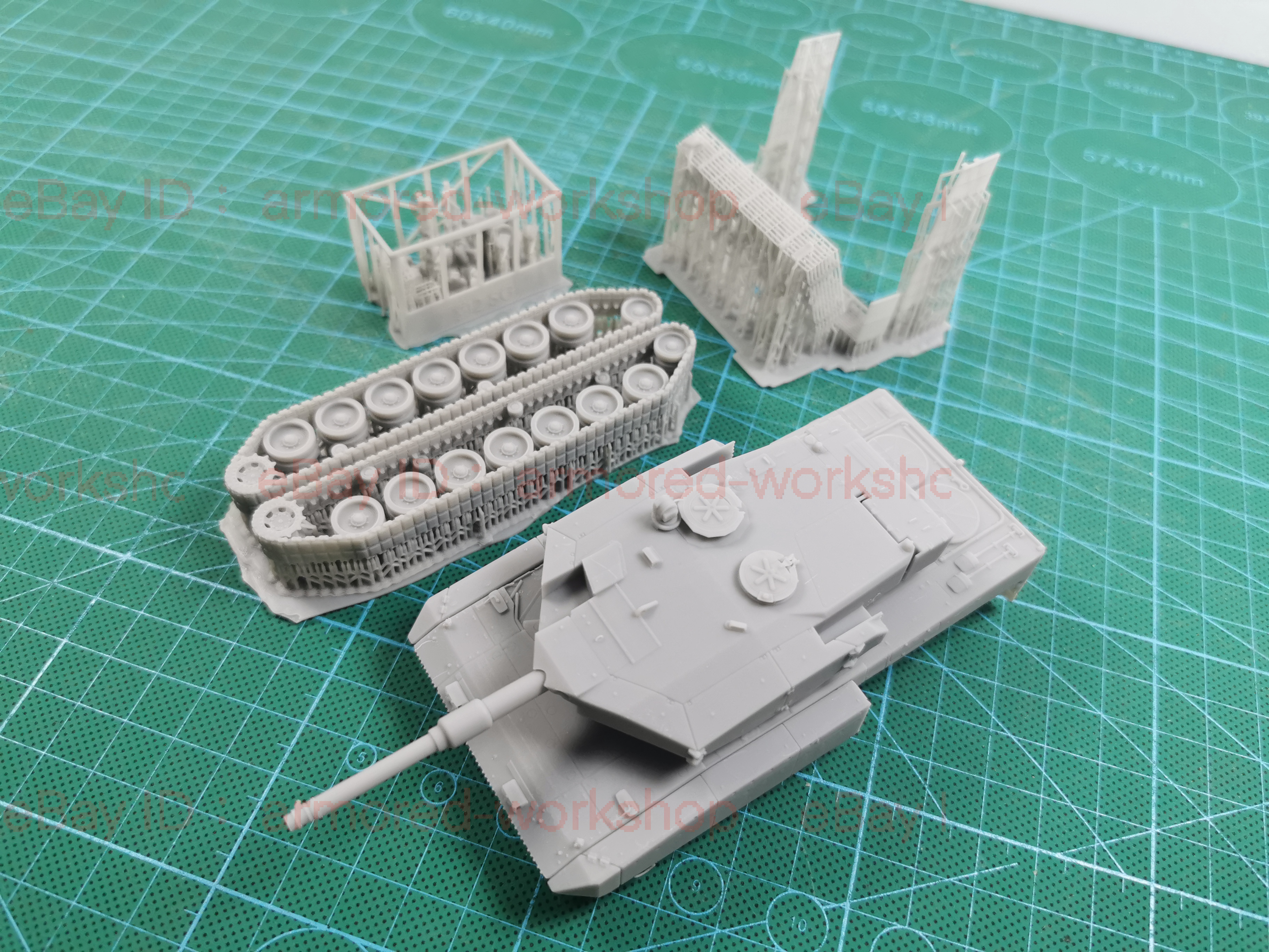 3D Printed 1/72 D-series Leopard 2 SG main battle tank Unpainted