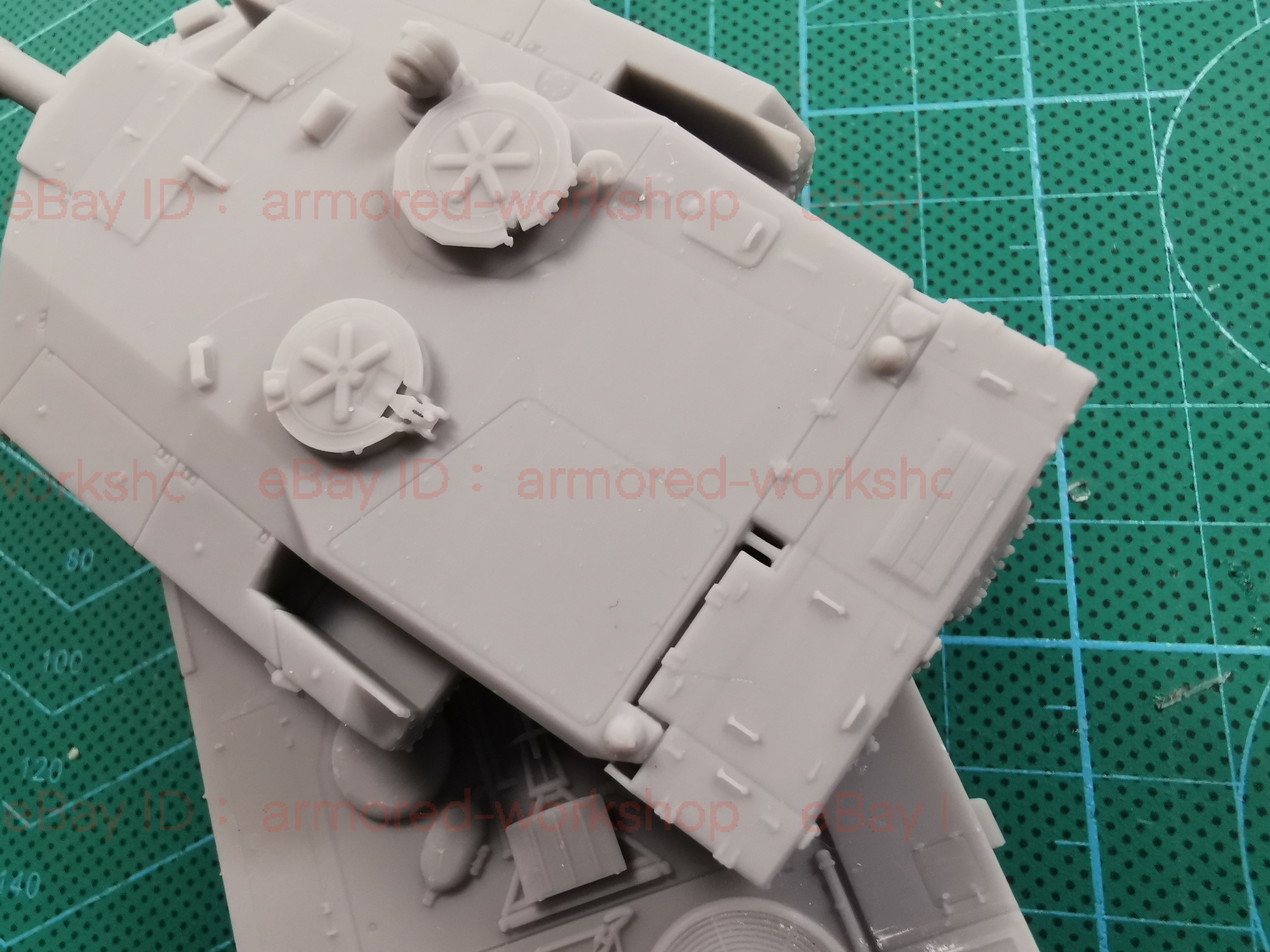3D Printed 1/72 D-series Leopard 2 SG main battle tank Unpainted